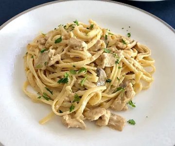 Krema, Tavuk, Mantarlı Penne